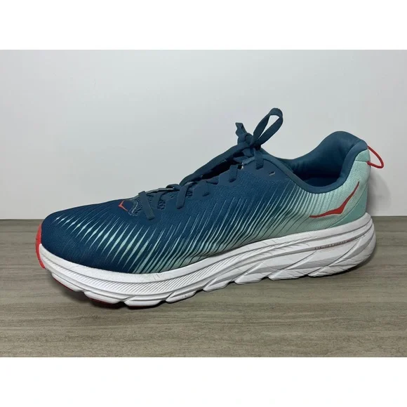 Hoka ONE ONE Rincon 3 MENS Running Shoe Blue Orange Size 12